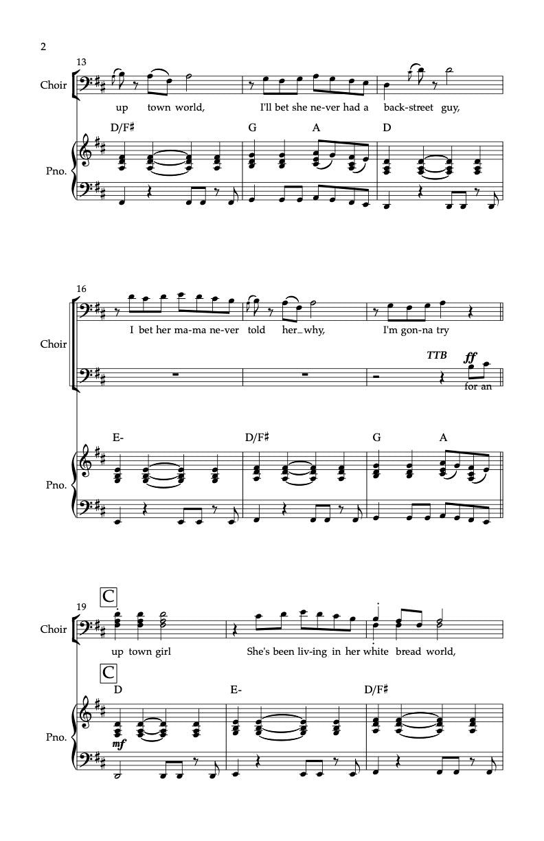 Uptown Girl/Crocodile Rock