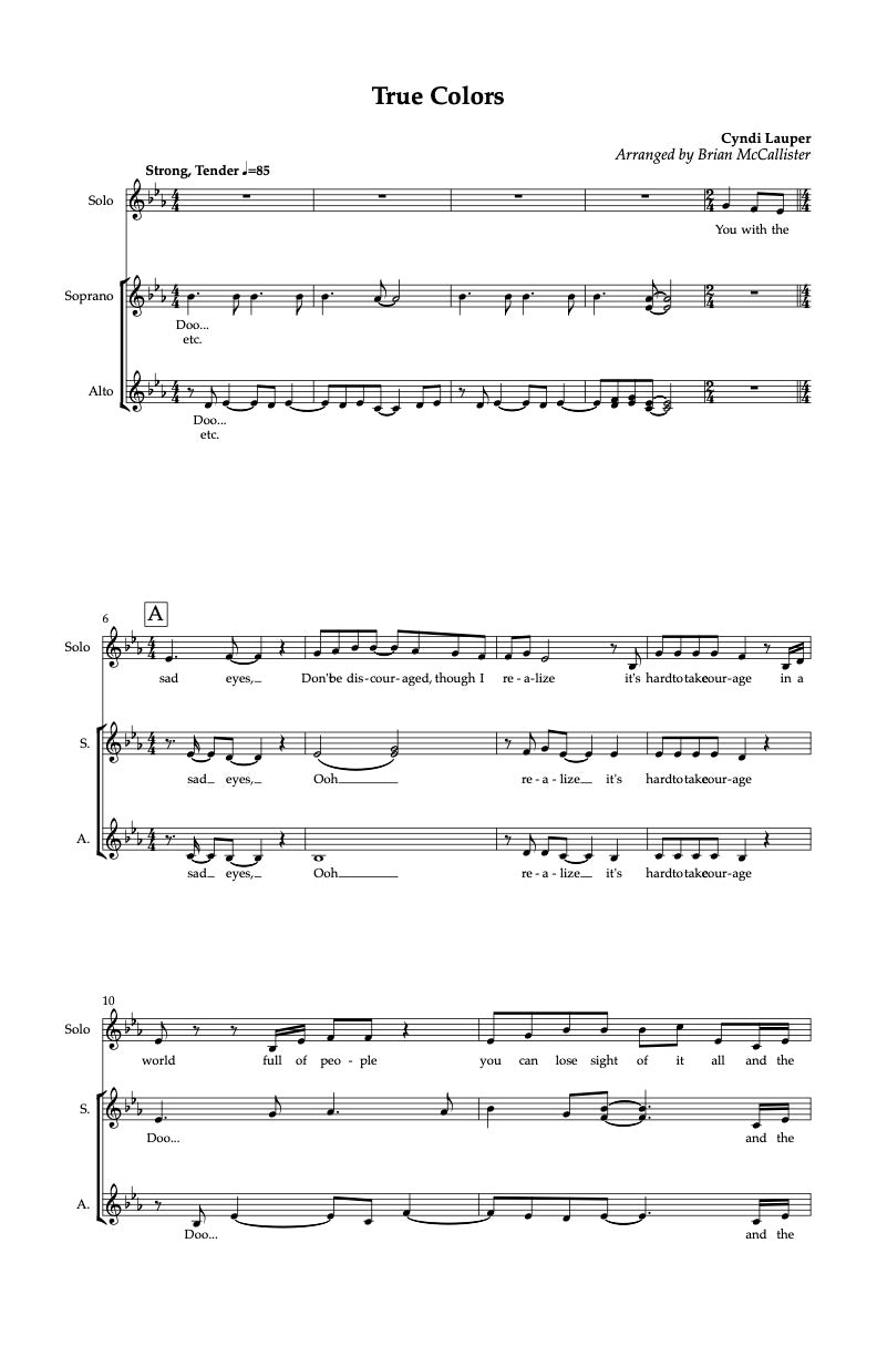 True Colors - A Cappella
