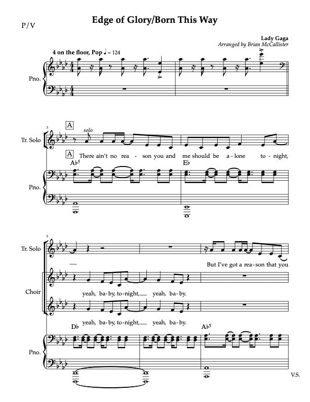 Edge Of Glory/Born This Way