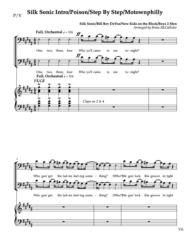 Silk Sonic Intro/Poison/Step By Step/Motownphilly