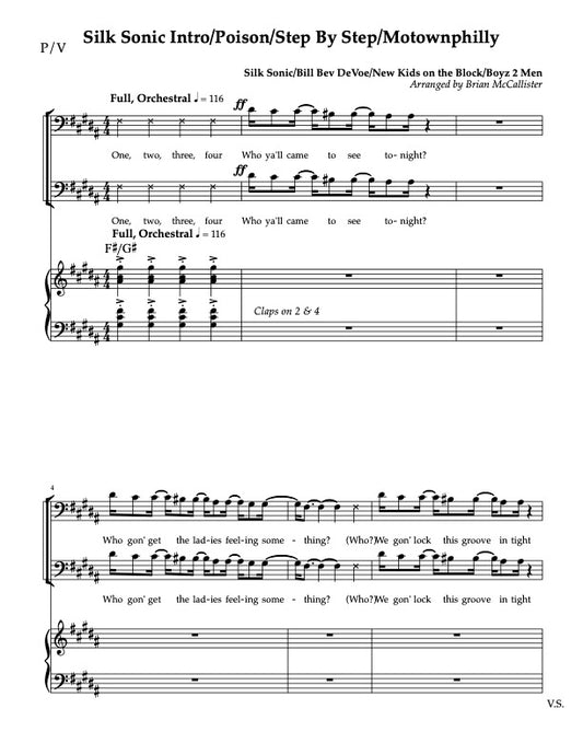 Silk Sonic Intro/Poison/Step By Step/Motownphilly
