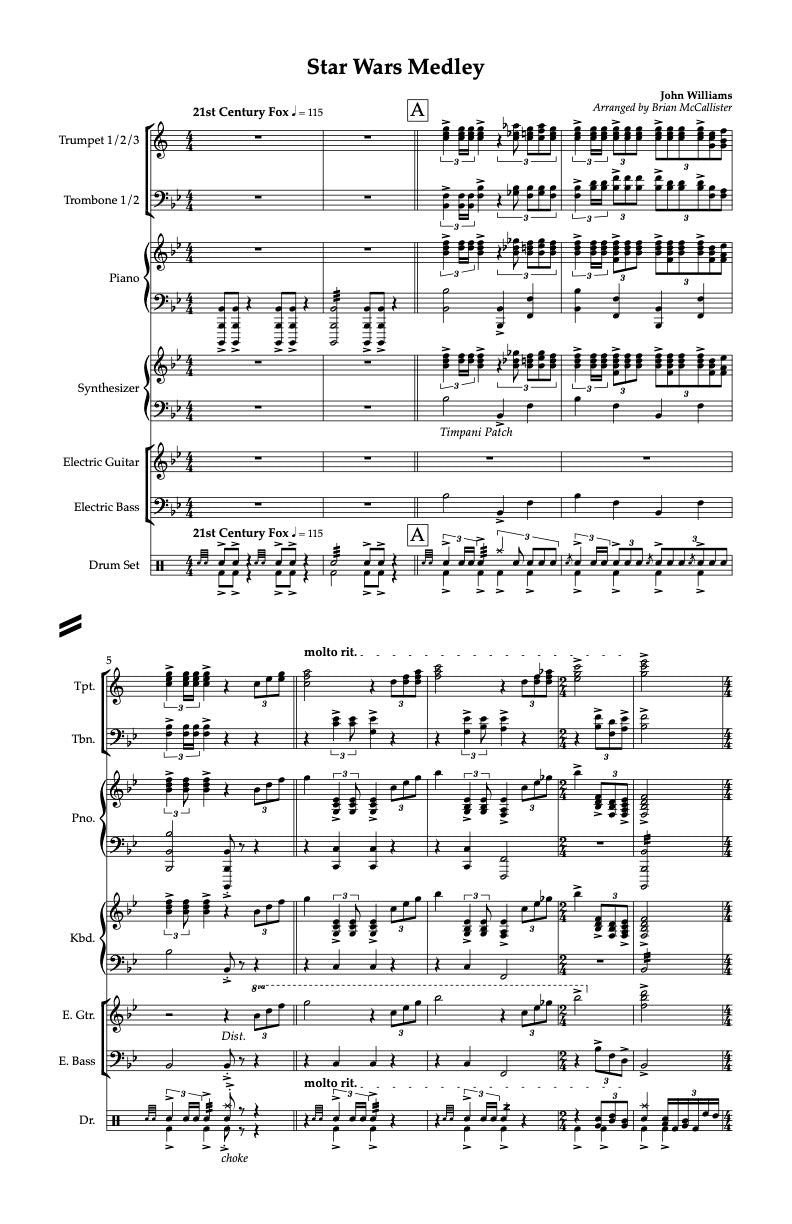 Star Wars Medley - Band