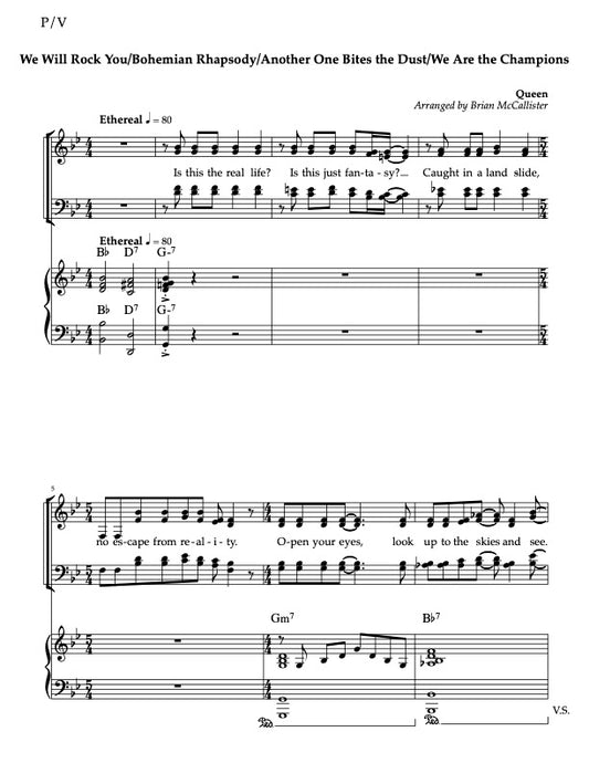 We Will Rock You/Bohemian Rhapsody/Another One Bites the Dust/We Are the Champions